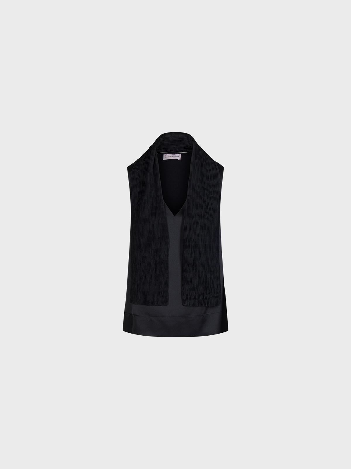 Canotta Combinata Con Bandeau Plisse