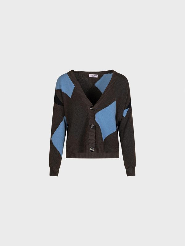 Cardigan A V Con Rombi