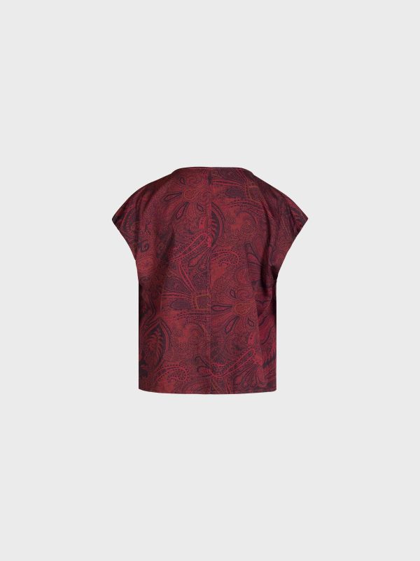 Blusa Scollo Gronda Stampata