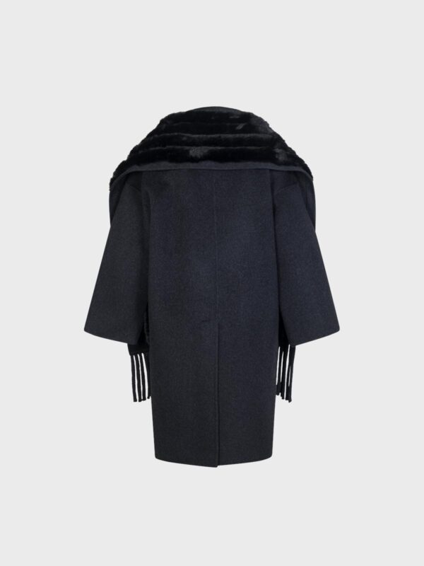 Cappotto Over Con Ecopelliccia