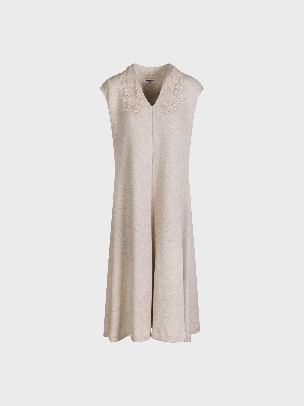 Abito In Maglia Con Ricamo