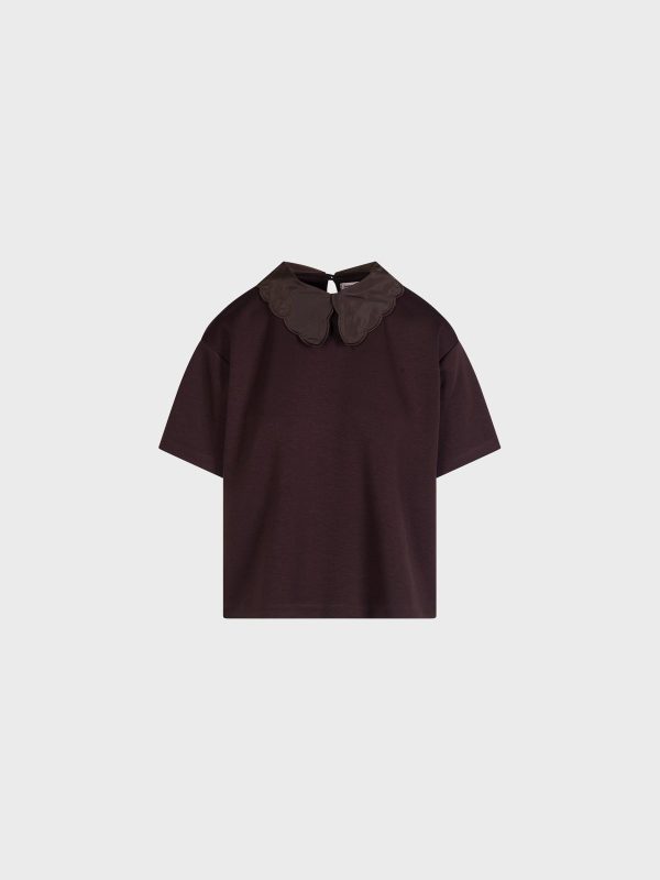 T-Shirt Con Collo In Taf
