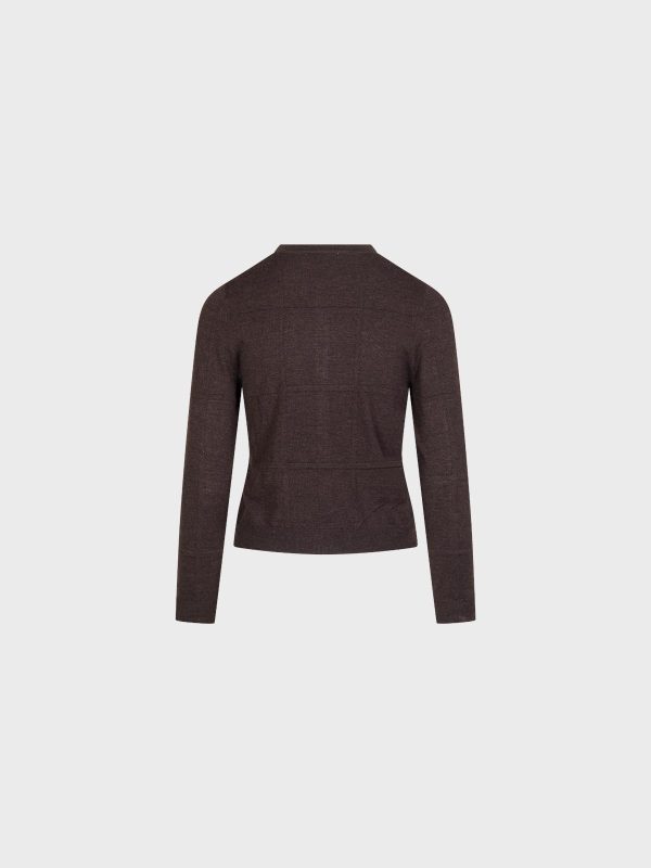 Cardigan In Misto Lana