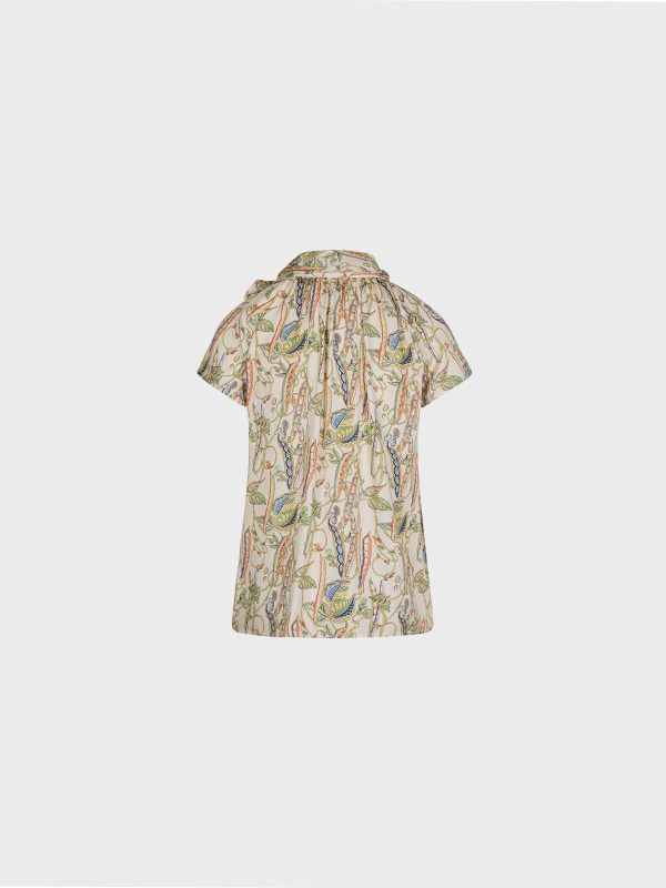 Blusa In Satin Di Viscosa