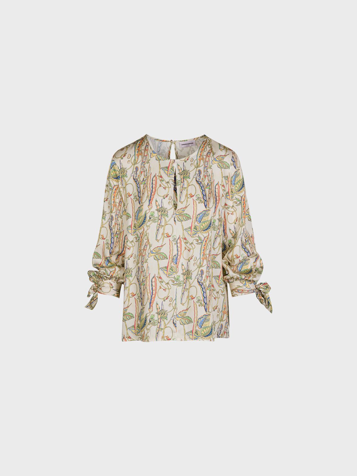 Blusa In Satin Di Viscosa