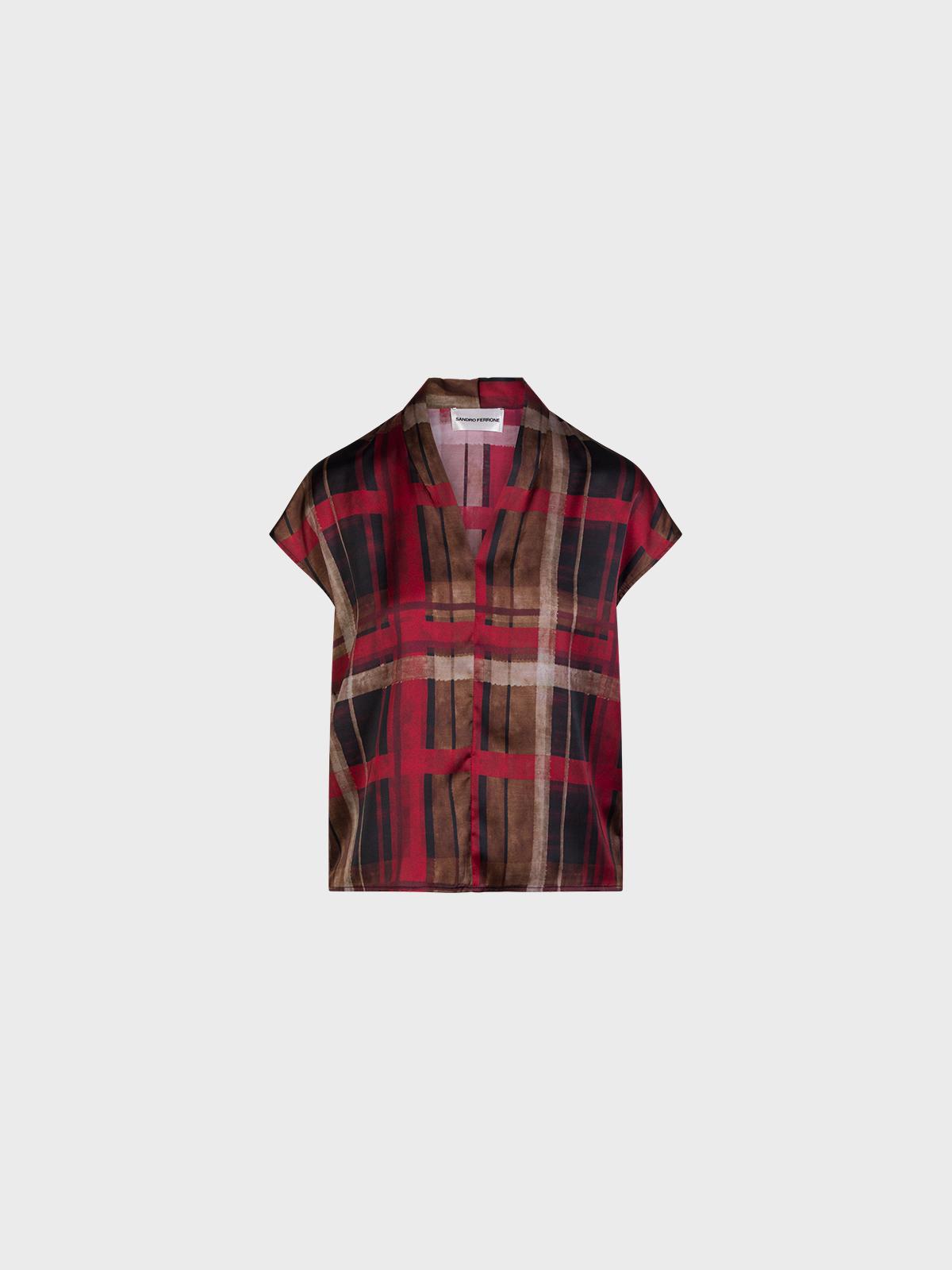 Blusa In Satin Stampato