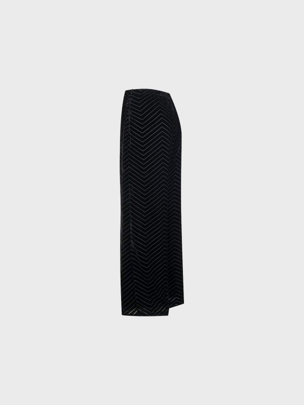 Pantalone In Velluto Chevron