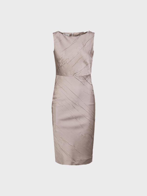 Abito In Satin Plisse