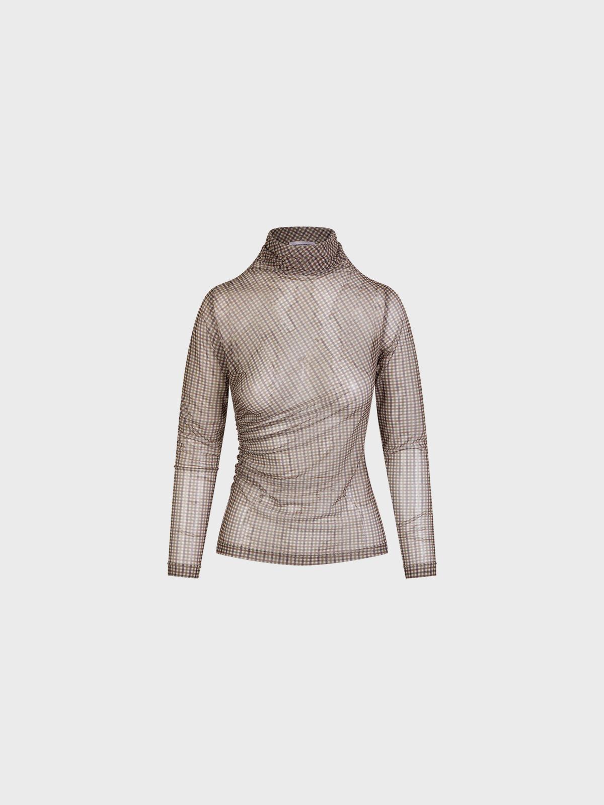 Maglia In Tulle Stampato
