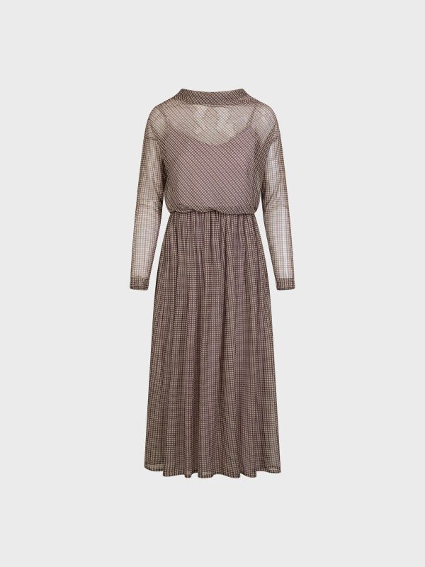 Abito In Tulle Stampato